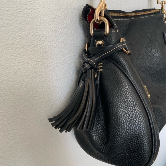 Dooney and Bourke Pebbled Leather Tassel Bag - Picture 4 of 16